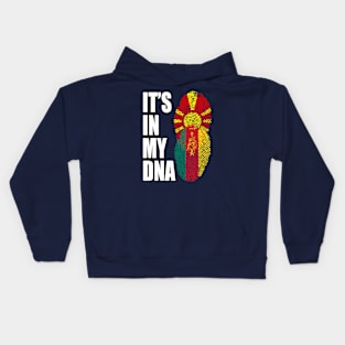 Macedonian And Cameroonian Mix Heritage DNA Flag Kids Hoodie